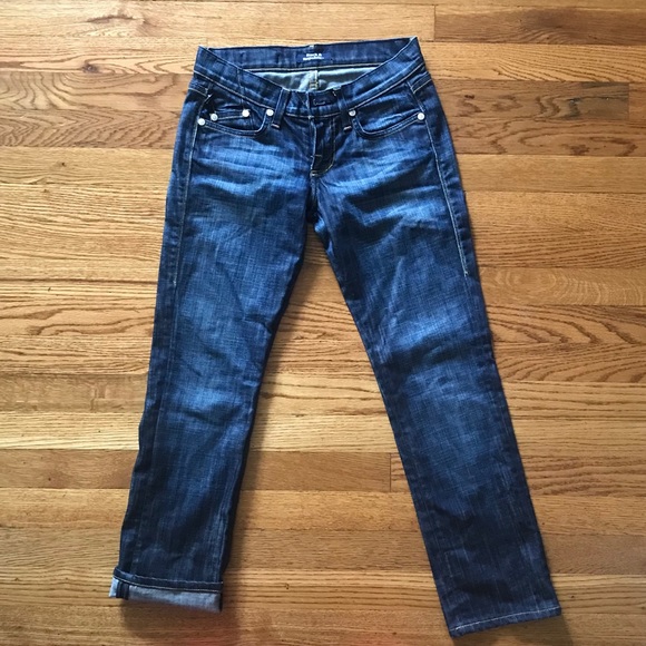 Rock & Republic Cosbie Cropped Stick Deep Indigo - Picture 2 of 8